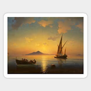 The Bay of Naples by Ivan Aivazovsky Magnet